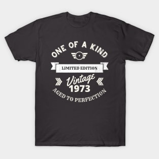 One of a Kind, Limited Edition, Vintage 1973, Aged to Perfection T-Shirt